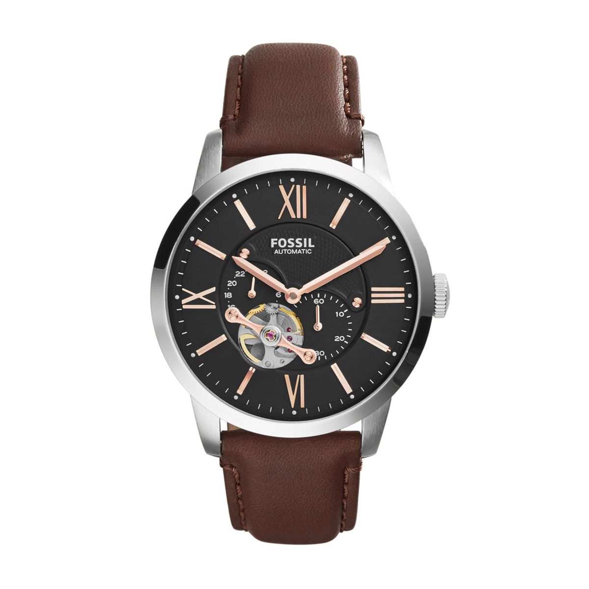 FOSSIL - Reloj Fossil Townsman ME3061 Marrón De Cuero Piel Para Hombre.
