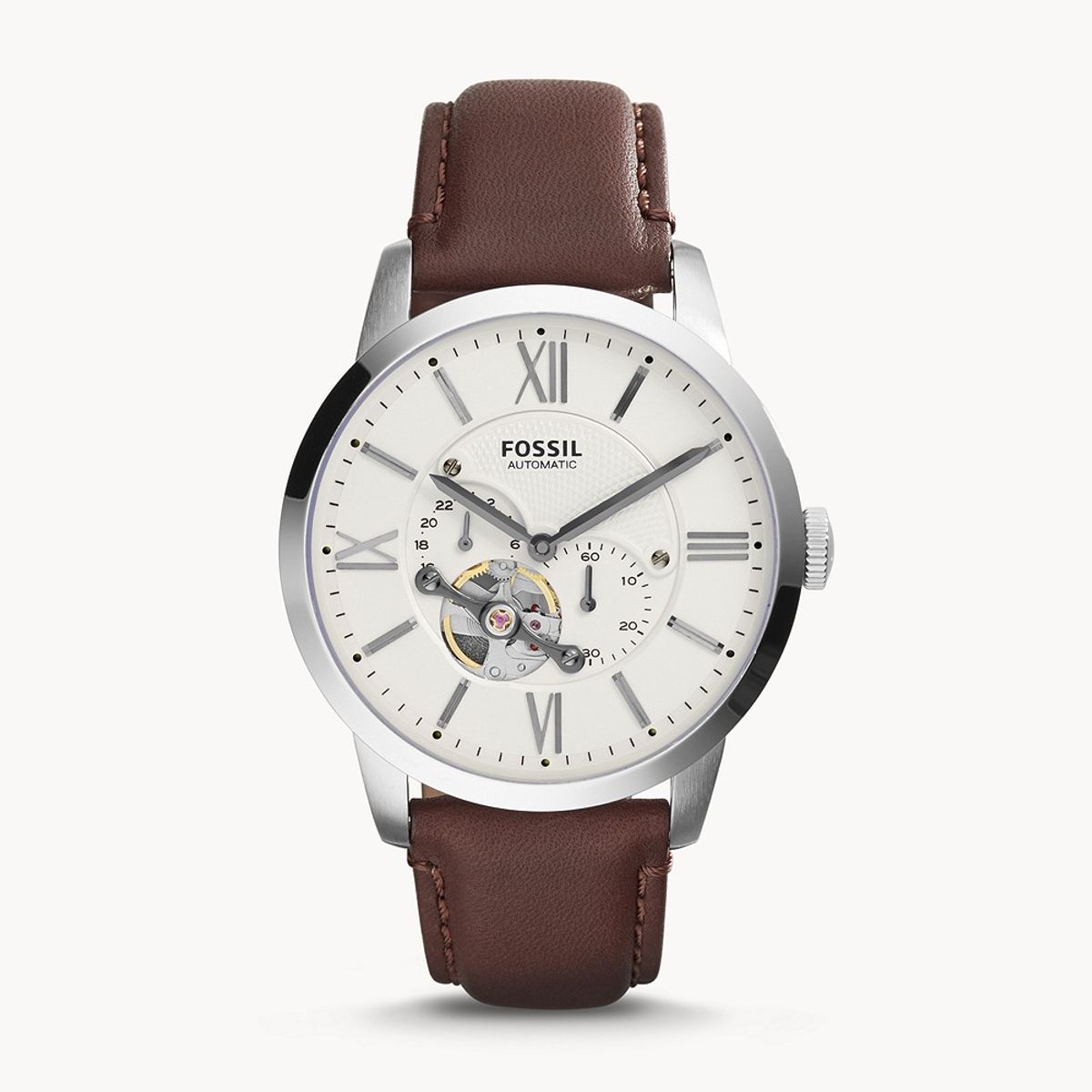 FOSSIL - Reloj Fossil Townsman ME3064 Marrón De Cuero Piel Para Hombre.