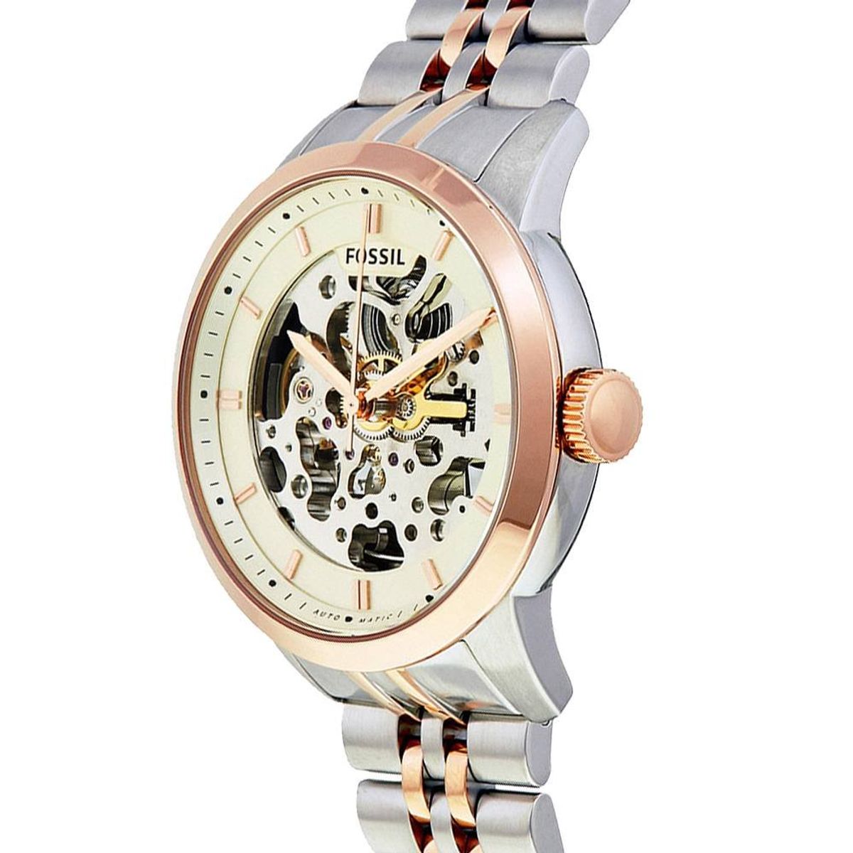 FOSSIL - Reloj Fossil Townsman ME3075 Plateado Rose Gold De Acero inox. P Mujer.