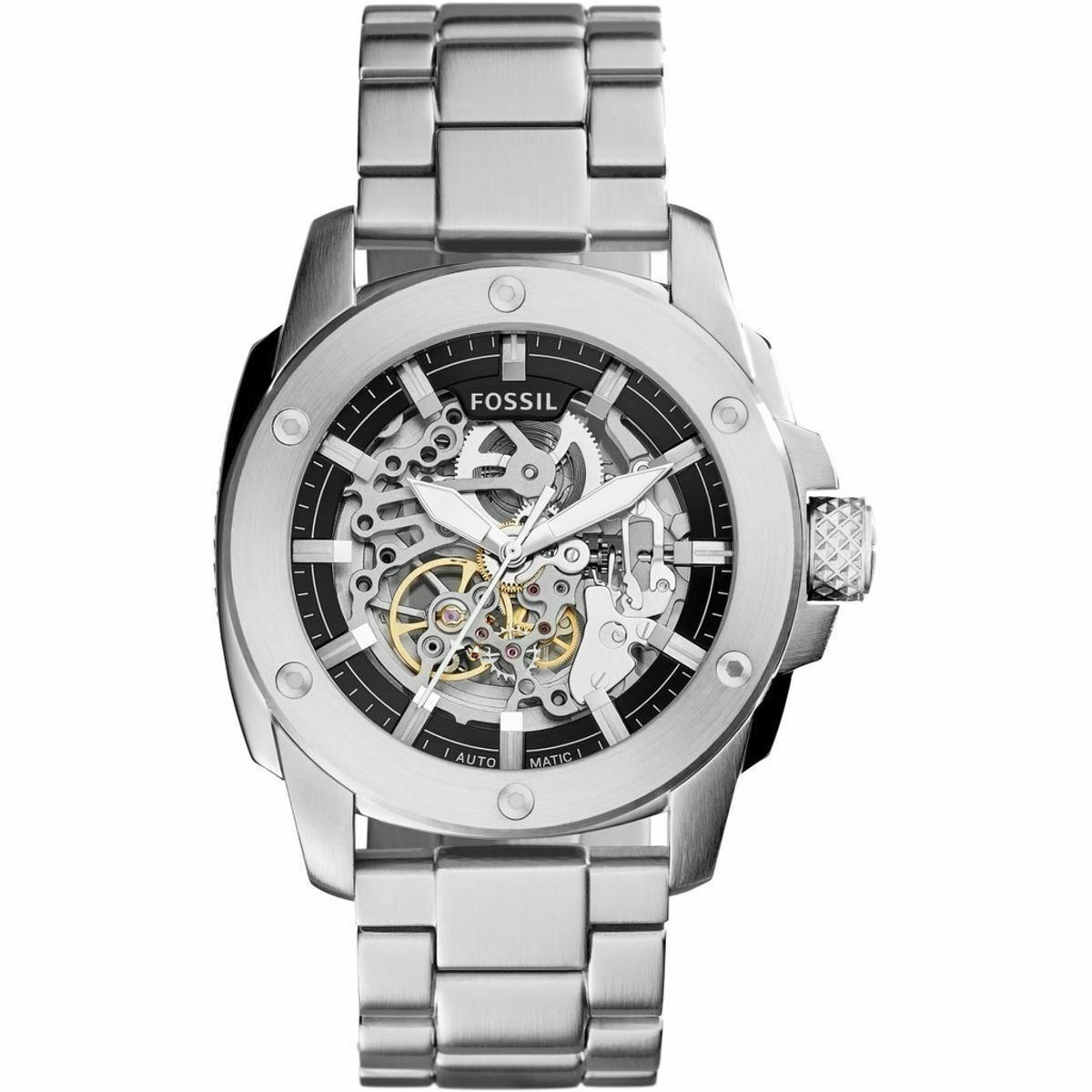 FOSSIL - Reloj Fossil Modern Machine ME3081 Plateado De Acero inox. P Hombre.