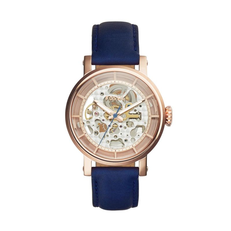 FOSSIL - Reloj Fossil Boyfriend ME3086 Azul De Cuero Piel Para Mujer.