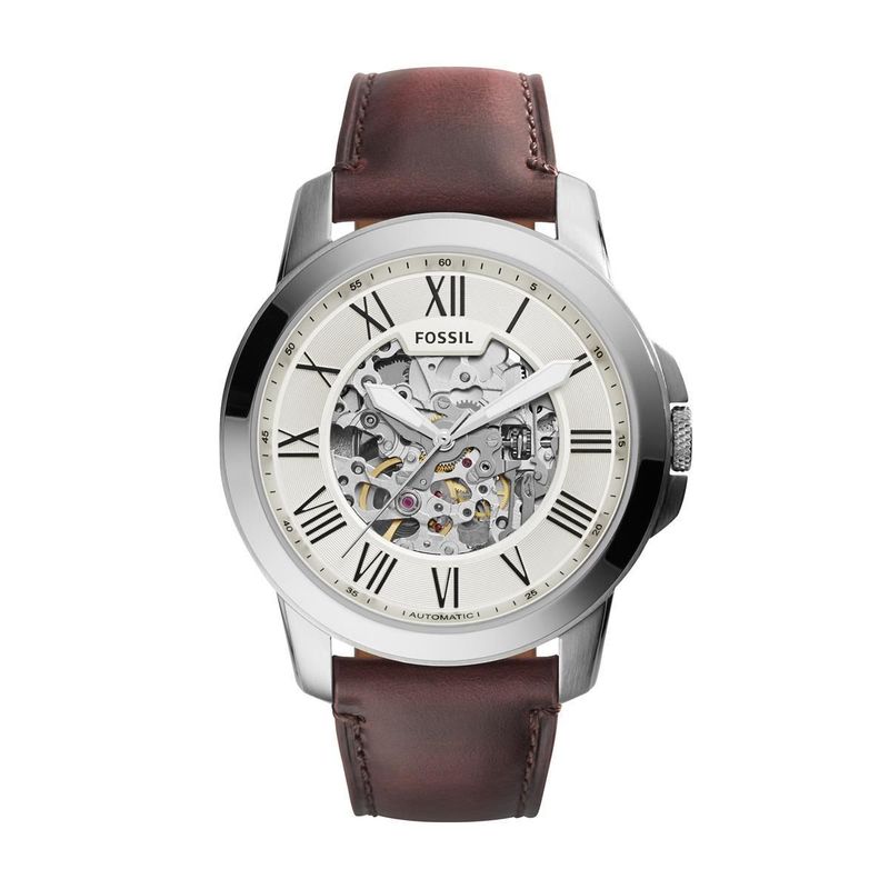 FOSSIL - Reloj Fossil Grant ME3099 Marrón De Cuero Piel Para Mujer.