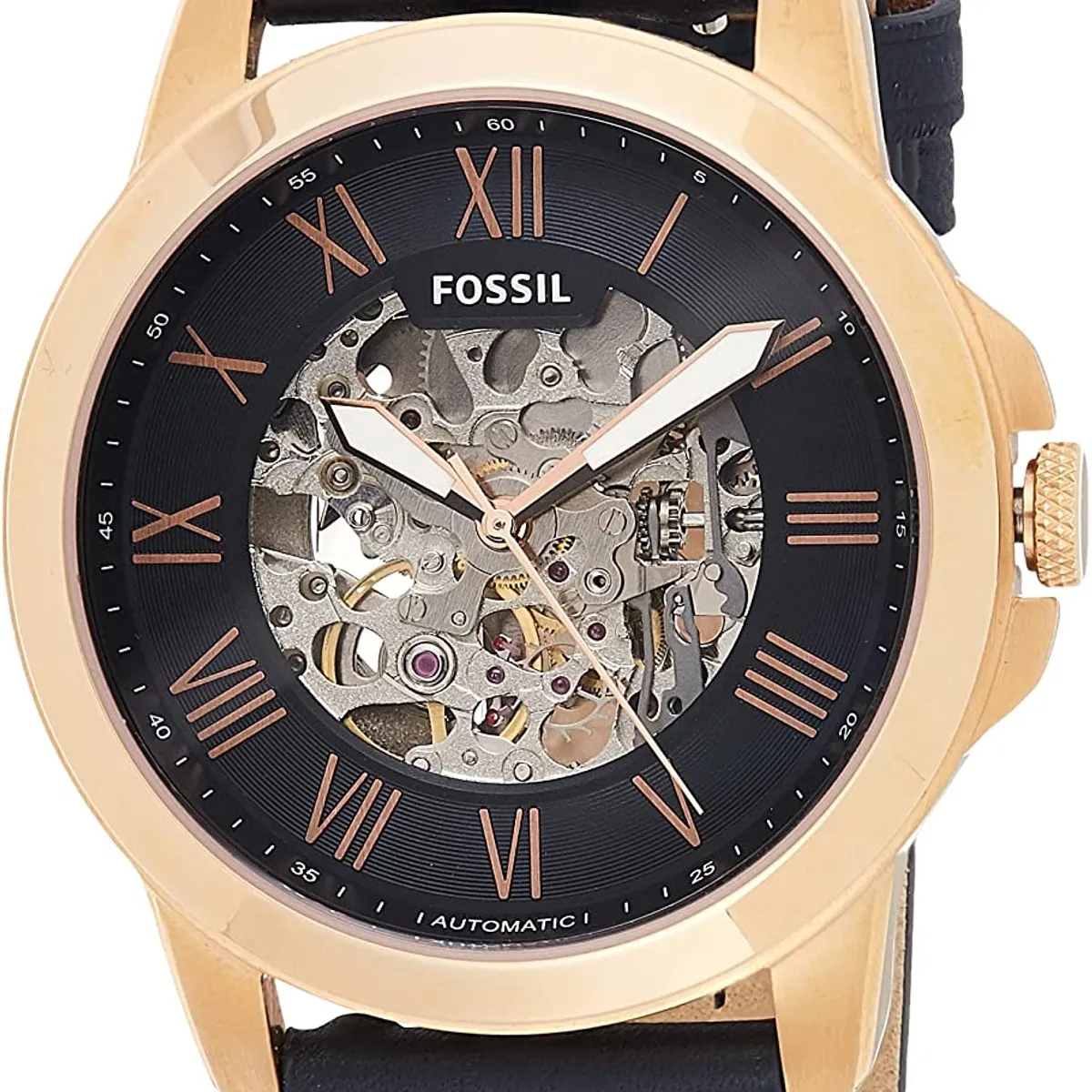 FOSSIL - Reloj Fossil Grant ME3102 Azul De Cuero Piel Para Hombre.