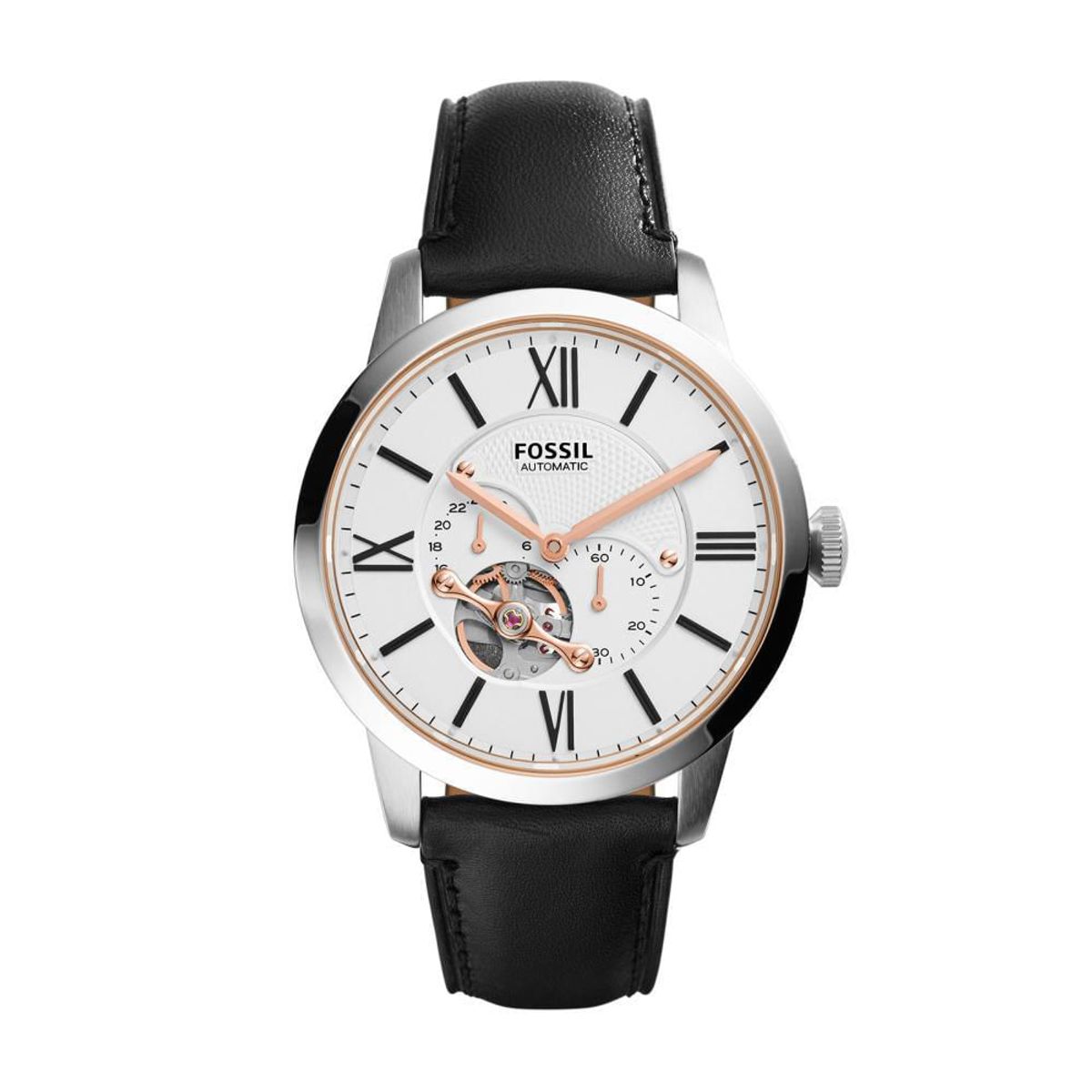FOSSIL - Reloj Fossil Townsman ME3104 Negro De Cuero Piel Para Hombre.