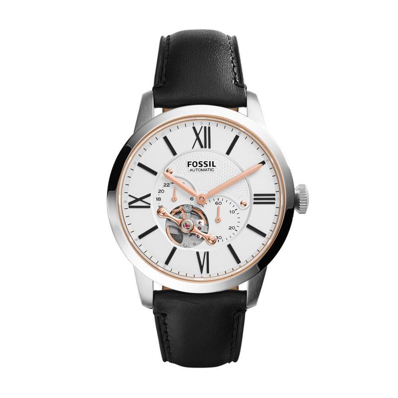 FOSSIL - Reloj Fossil Townsman ME3104 Negro De Cuero Piel Para Hombre.