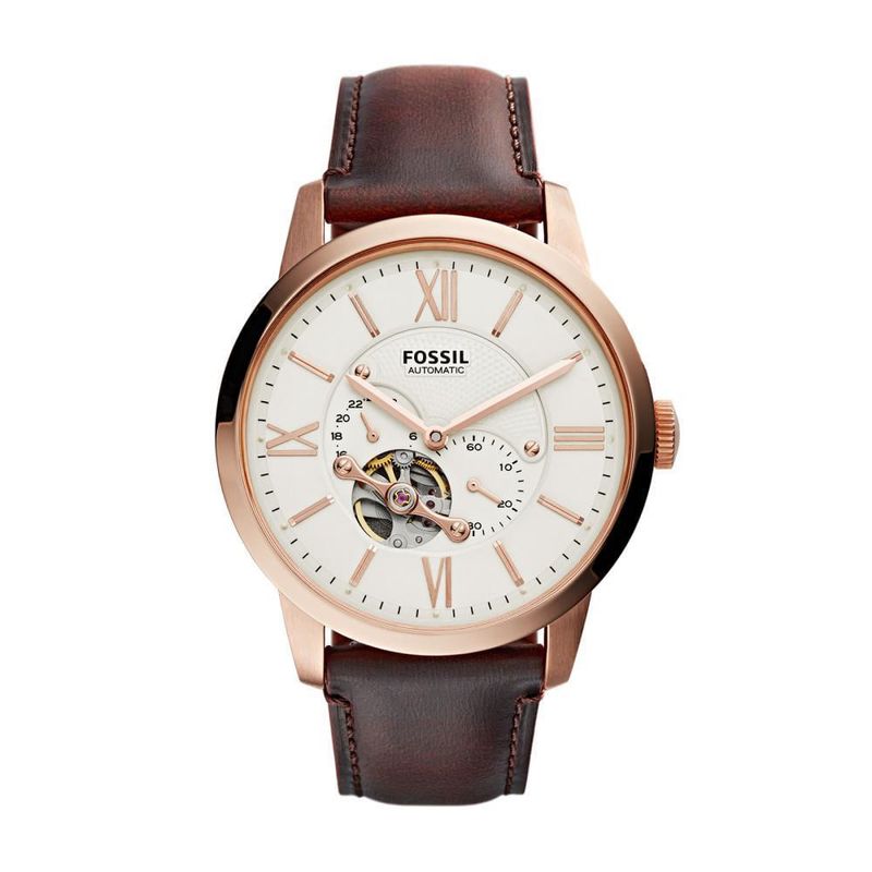 FOSSIL - Reloj Fossil Townsman ME3105 Marrón De Cuero Piel Para Hombre.