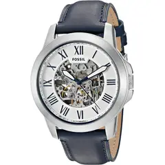 FOSSIL - Reloj Grant ME3111 Azul De Cuero Piel Para Hombre.