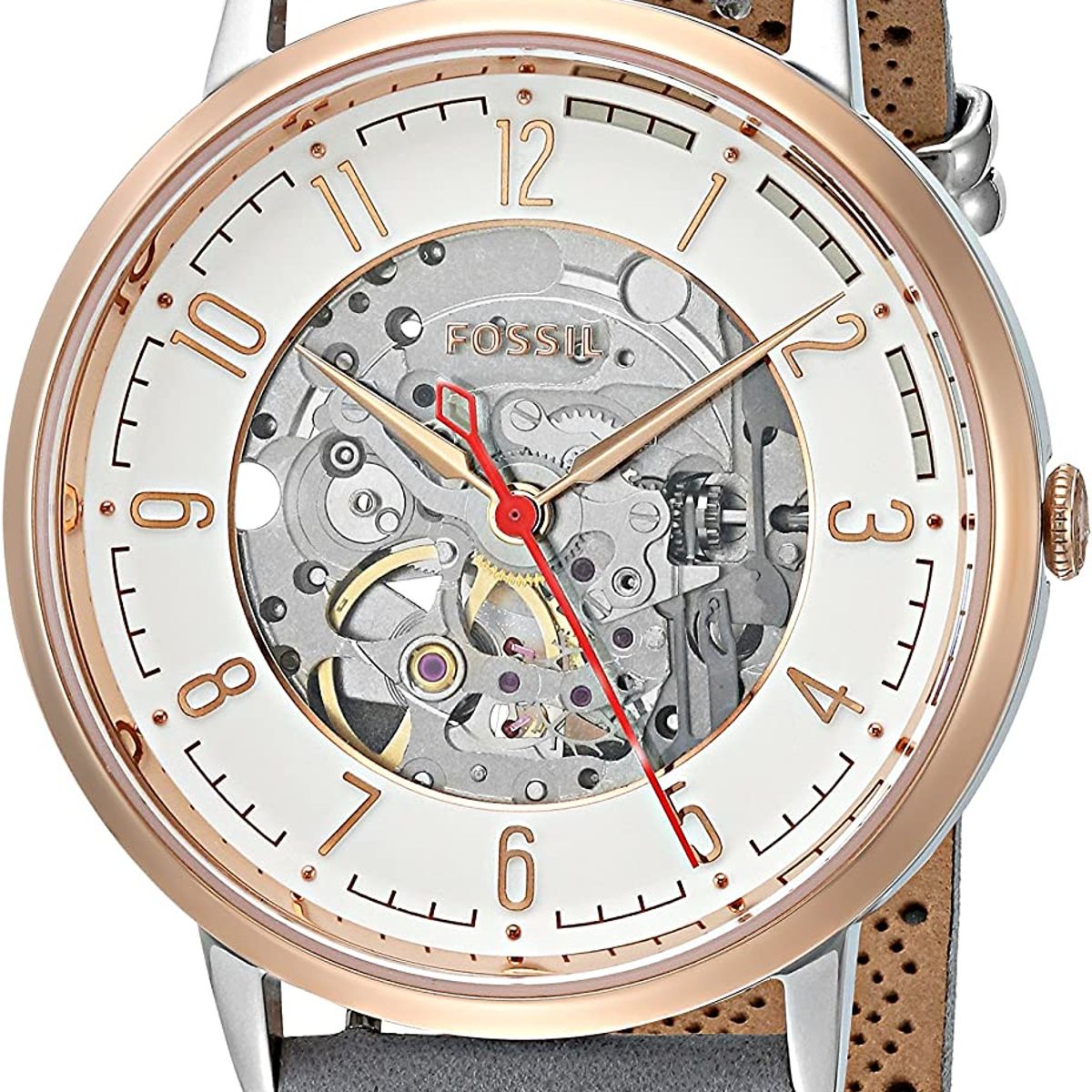 FOSSIL - Reloj Fossil Grant ME3131 Beige De Cuero Piel Para Mujer.