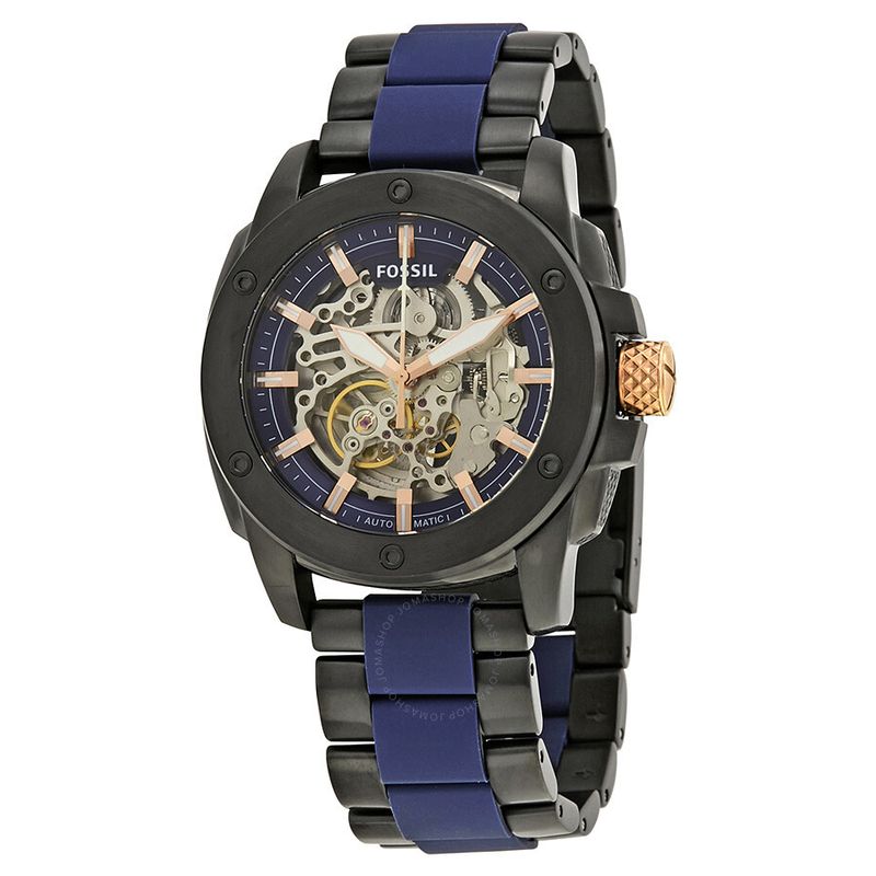 FOSSIL - Reloj Fossil Modern Machine ME3133 Gris Azul De Acero inox. P Hombre.