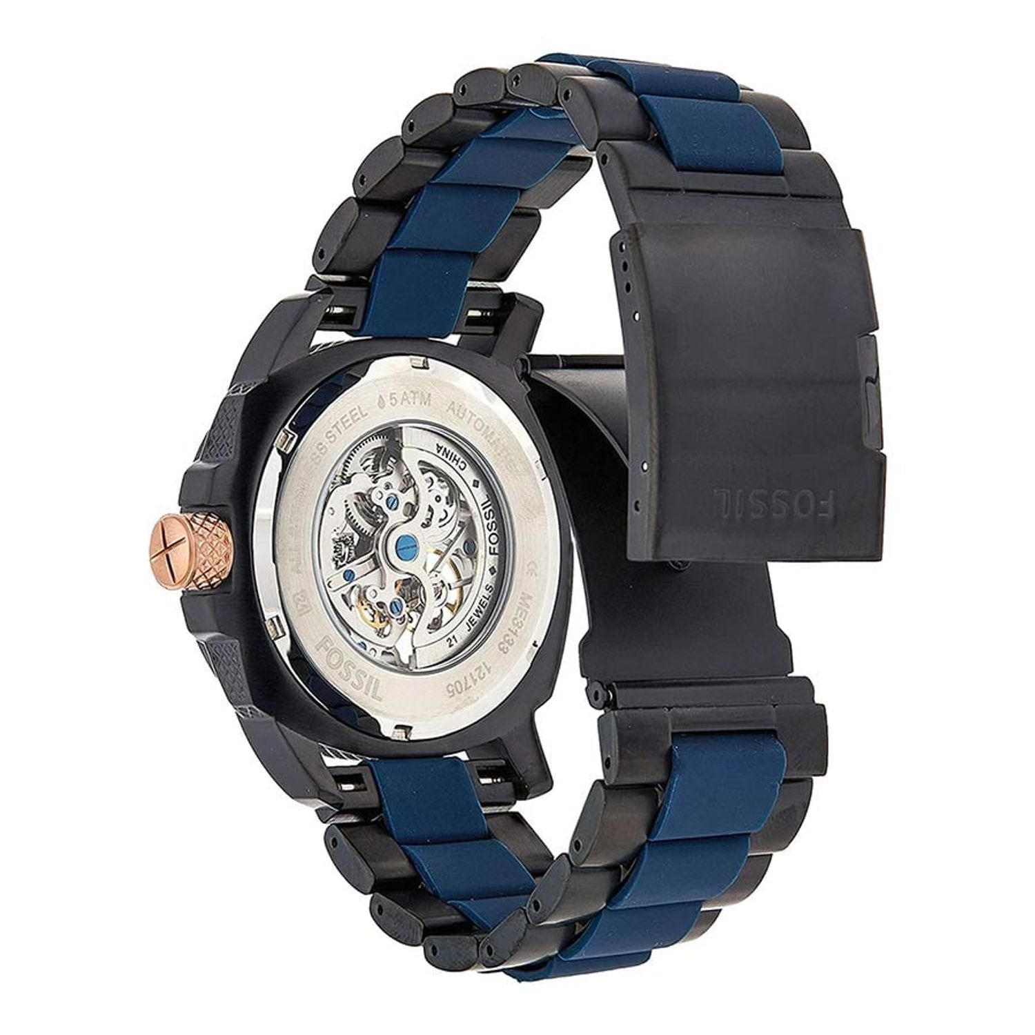 FOSSIL Reloj Fossil Modern Machine ME3133 Gris Azul De Acero inox