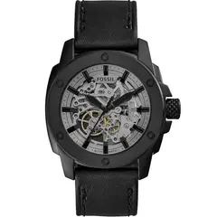 FOSSIL - Reloj Modern Machine ME3134 Negro De Cuero Piel Para Hombre.