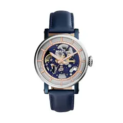 FOSSIL - Reloj Boyfriend ME3136 Azul De Cuero Piel Para Hombre