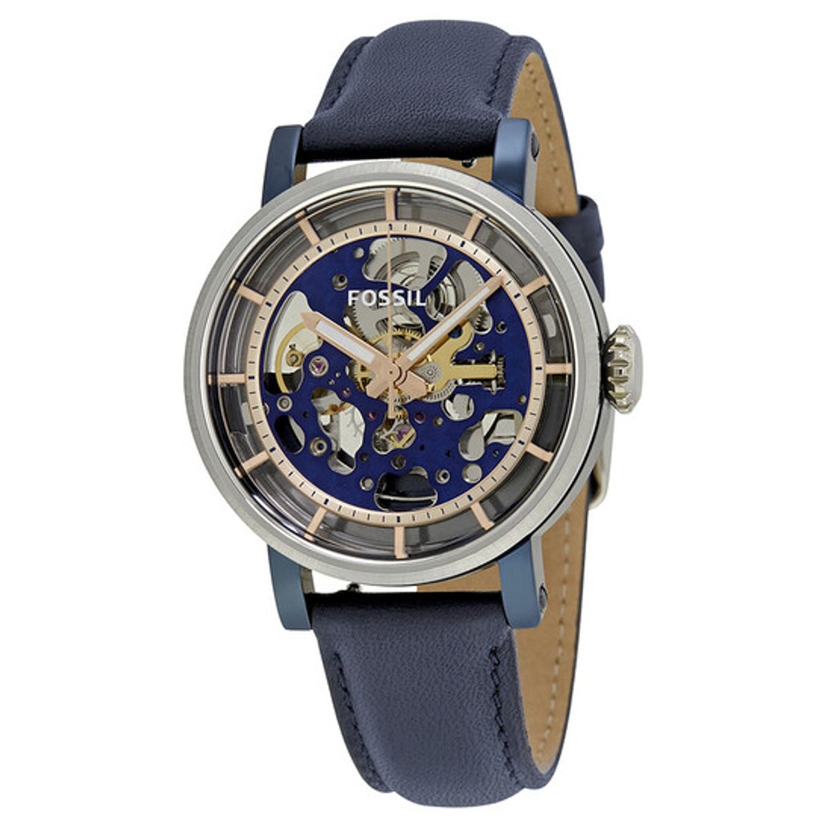 FOSSIL - Reloj Fossil Boyfriend ME3136 Azul De Cuero Piel Para Hombre.