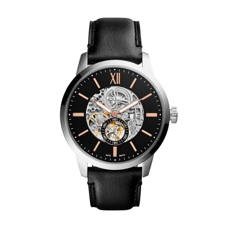 FOSSIL - Reloj Fossil Townsman ME3153 Negro De Cuero Piel Para Hombre