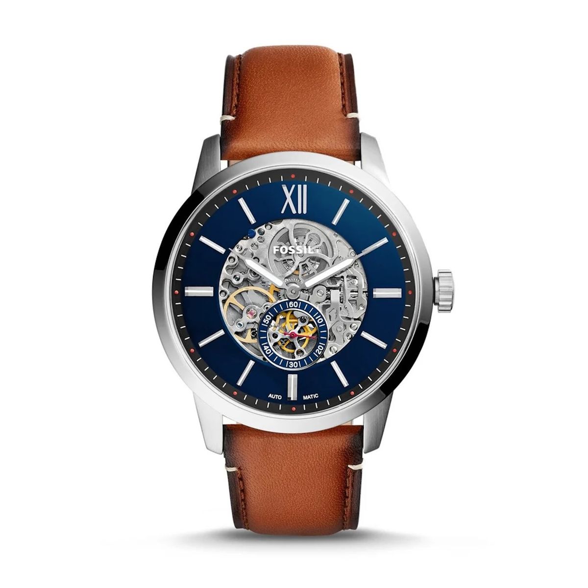 FOSSIL - Reloj Fossil Townsman ME3154 Marrón De Cuero Piel Para Hombre