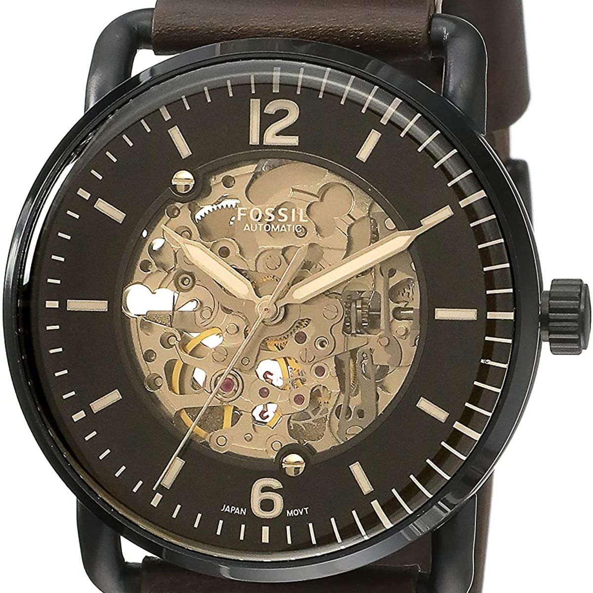 FOSSIL - Reloj Fossil Commuter ME3158 Marrón De Cuero Piel Para Hombre.