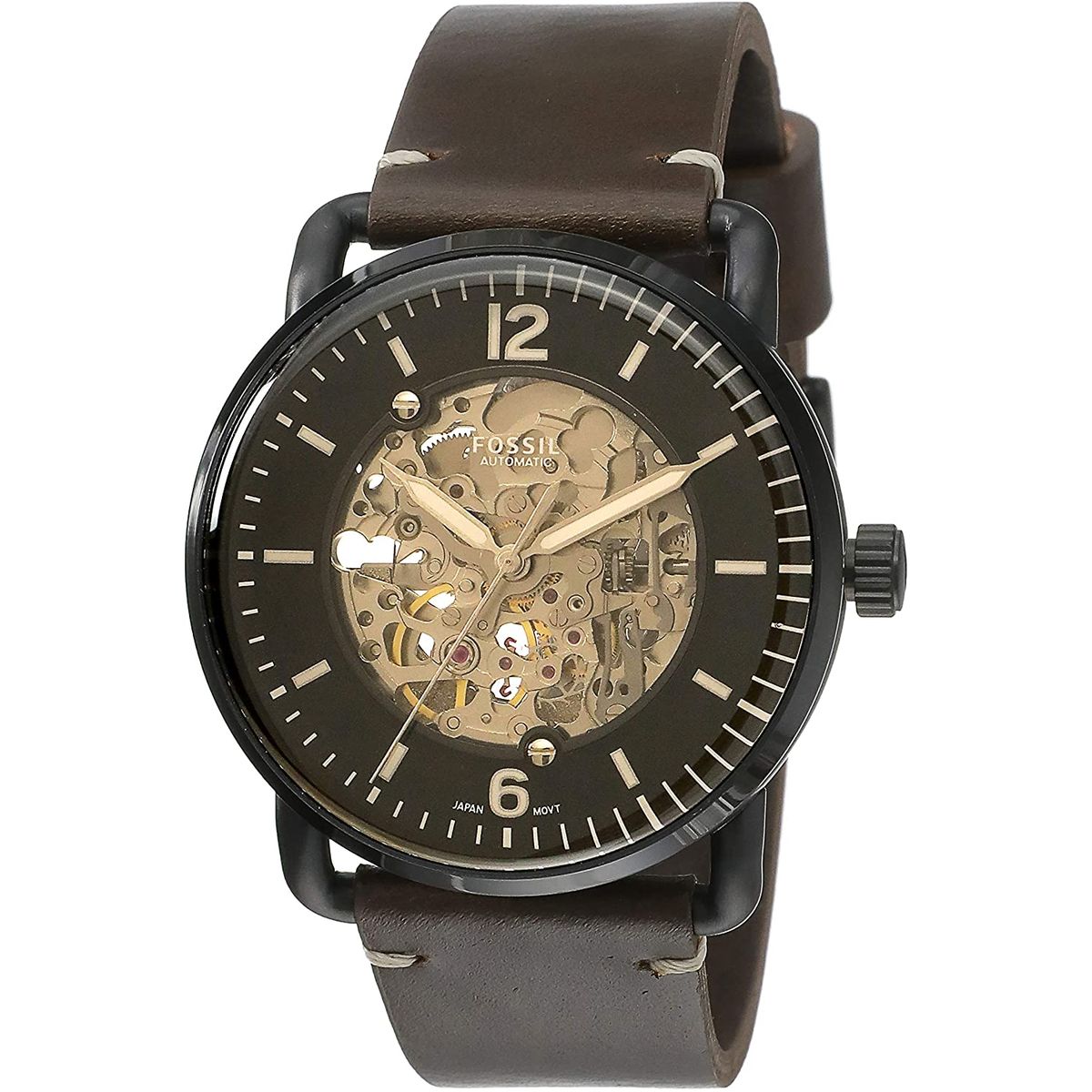 FOSSIL - Reloj Fossil Commuter ME3158 Marrón De Cuero Piel Para Hombre.