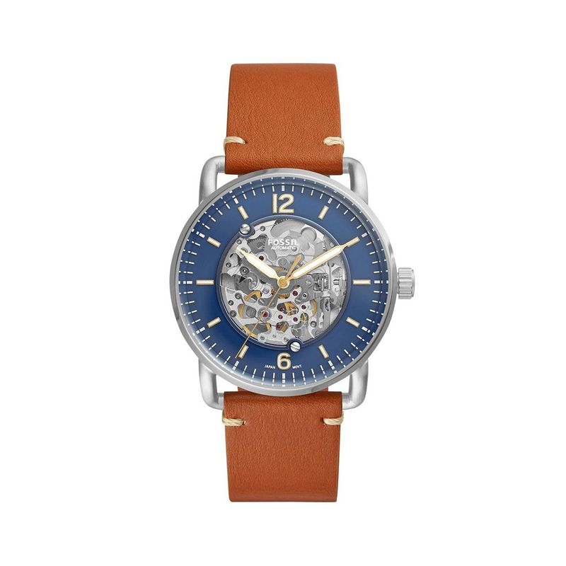 FOSSIL - Reloj Fossil Commuter ME3159 Marrón De Cuero Piel Para Hombre