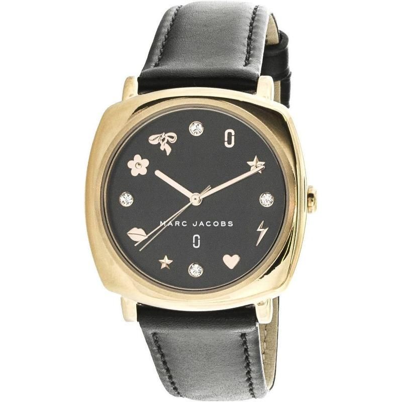 MARC JACOBS - Reloj Marc Jacobs Classic MJ1565 Negro De Cuero Piel Para Mujer.