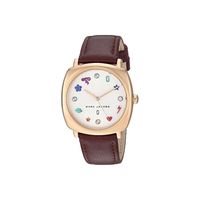 Reloj Classic MJ1598 Negro De Cuero Piel Para Mujer.