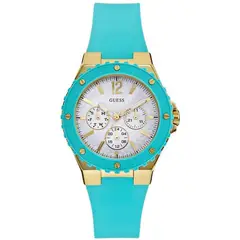 GUESS - Reloj Waterpro W0149L3 Azul De Silicona Para Mujer.