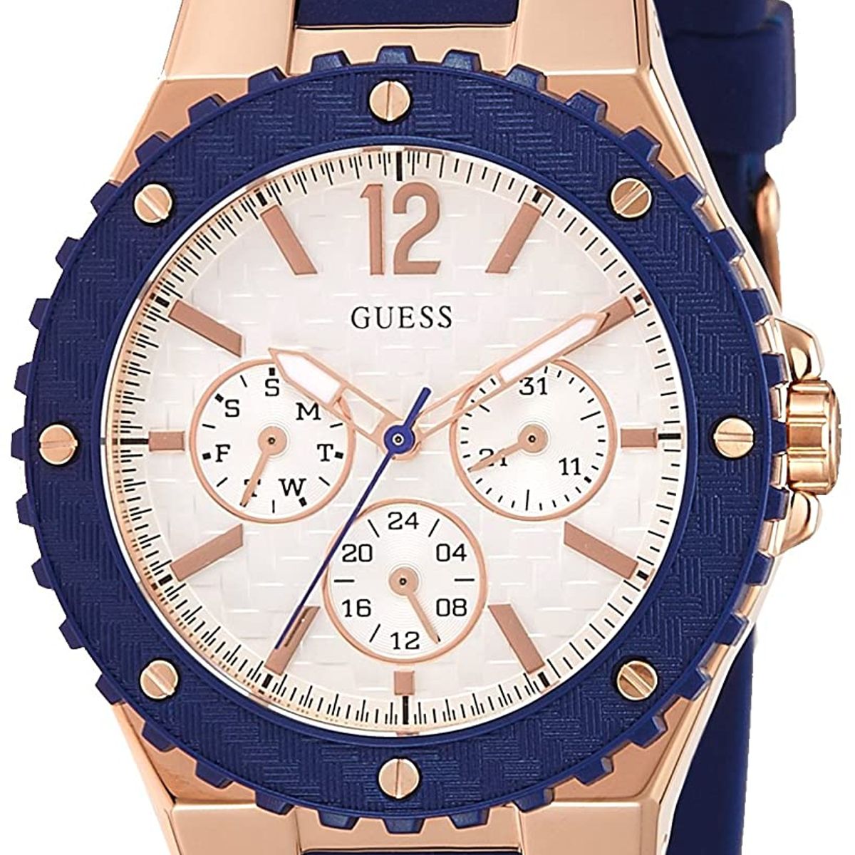 GUESS - Reloj Guess Overdrive W0149L5 Azul De Silicona Para Mujer.