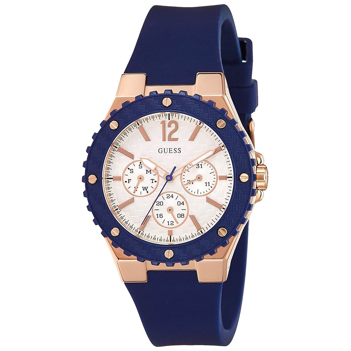 GUESS - Reloj Guess Overdrive W0149L5 Azul De Silicona Para Mujer.