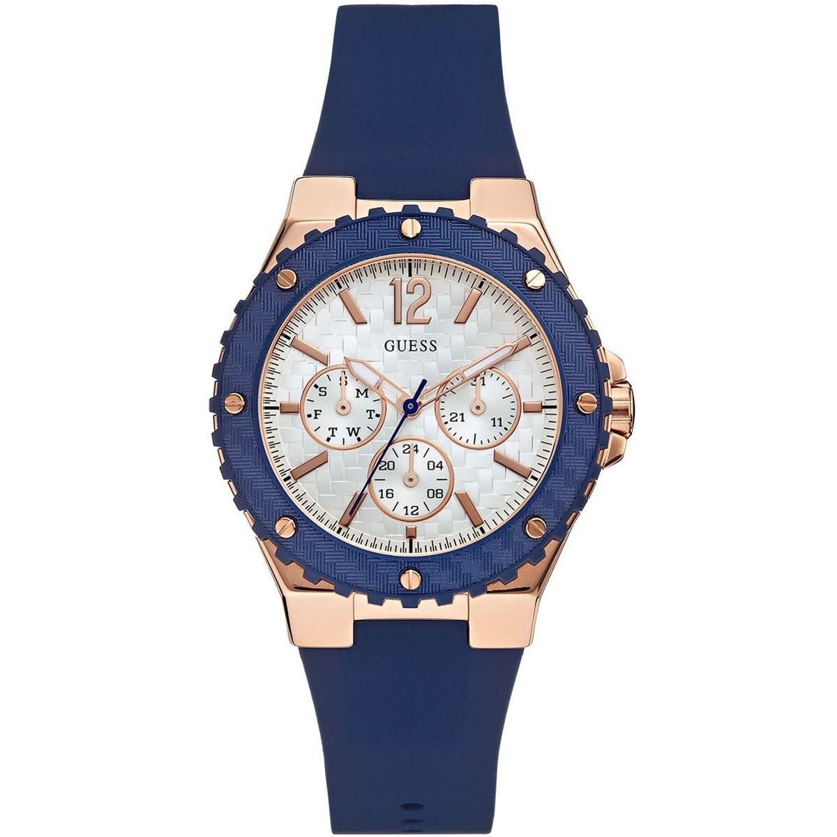 GUESS - Reloj Guess Overdrive W0149L5 Azul De Silicona Para Mujer.