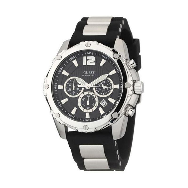 GUESS - Reloj Guess Waterpro W0167G1 Negro De Silicona Para Hombre