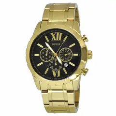 GUESS - Reloj Nocaut W0193G1 Dorado De Acero inoxidable Para Hombre.