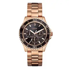 GUESS - Reloj Classic W0231L7 Rose gold De Acero inoxidable Para Unisex.