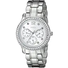GUESS - Reloj Enchanting W0305L1 Plateado De Acero inoxidable Para Mujer.