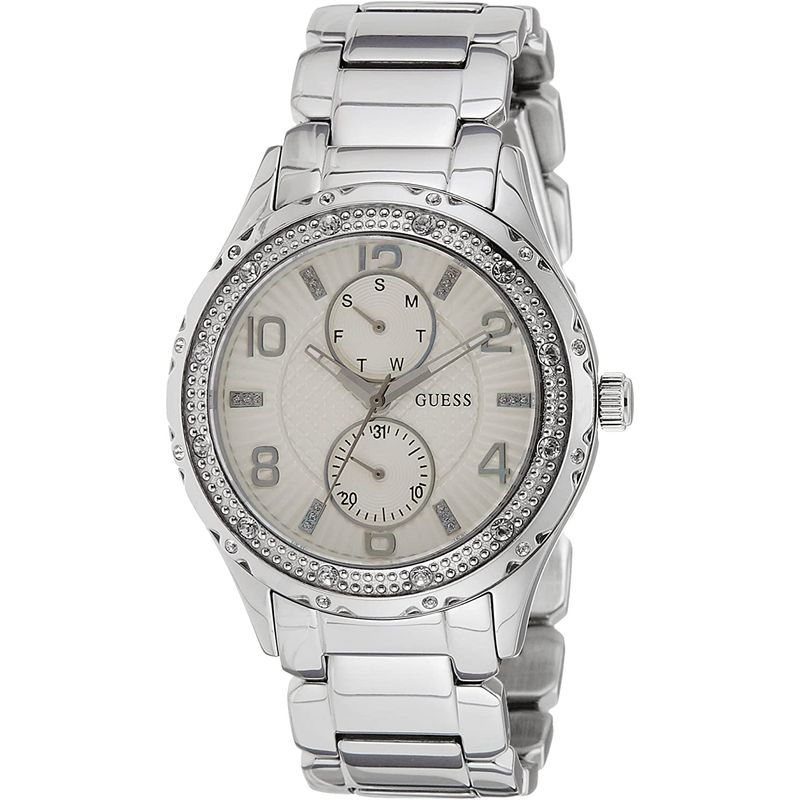 GUESS - Reloj Guess Siren W0442L1 Plateado De Acero inoxidable Para Mujer.