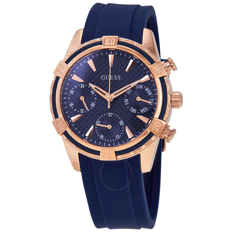 GUESS - Reloj Guess Catalina W0562L3 Azul De Silicona Para Mujer.