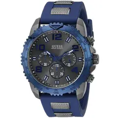 GUESS - Reloj Velocity W0599G2 Azul De Silicona Para Hombre.