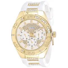 GUESS - Reloj Luna W0653L3 Blanco De Silicona Para Mujer