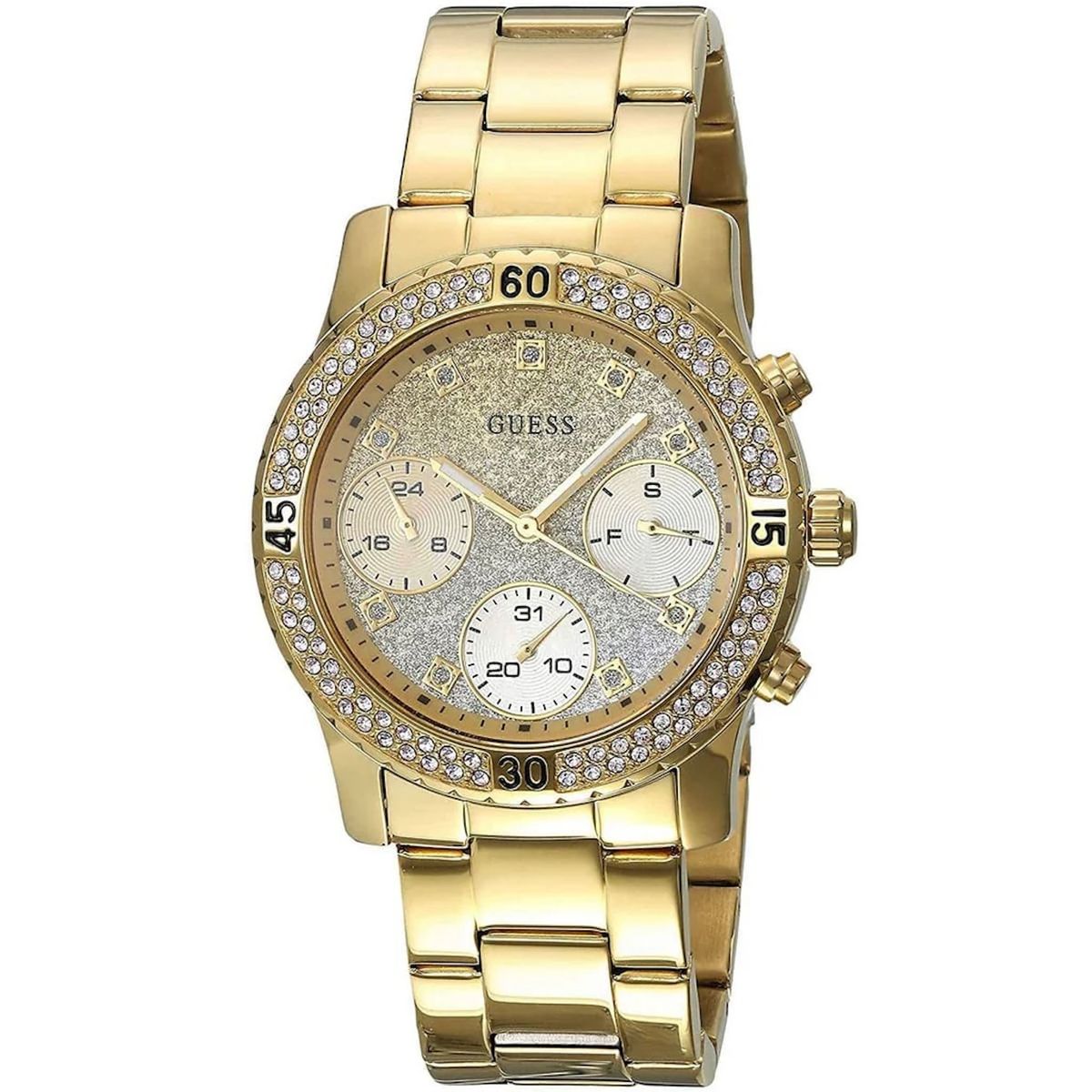 GUESS - Reloj Guess Confetti W0774L5 Dorado De Acero inoxidable Para Mujer