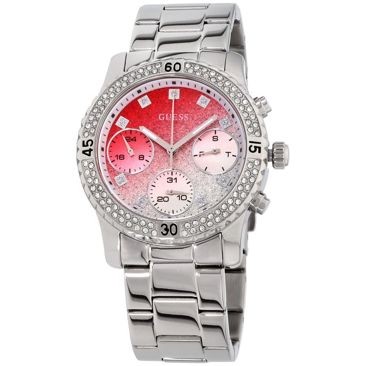 GUESS - Reloj Guess Confetti W0774L7 Plateado De Acero inoxidable Para Mujer.