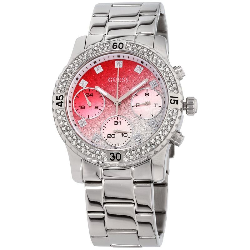 GUESS - Reloj Guess Confetti W0774L7 Plateado De Acero inoxidable Para Mujer.