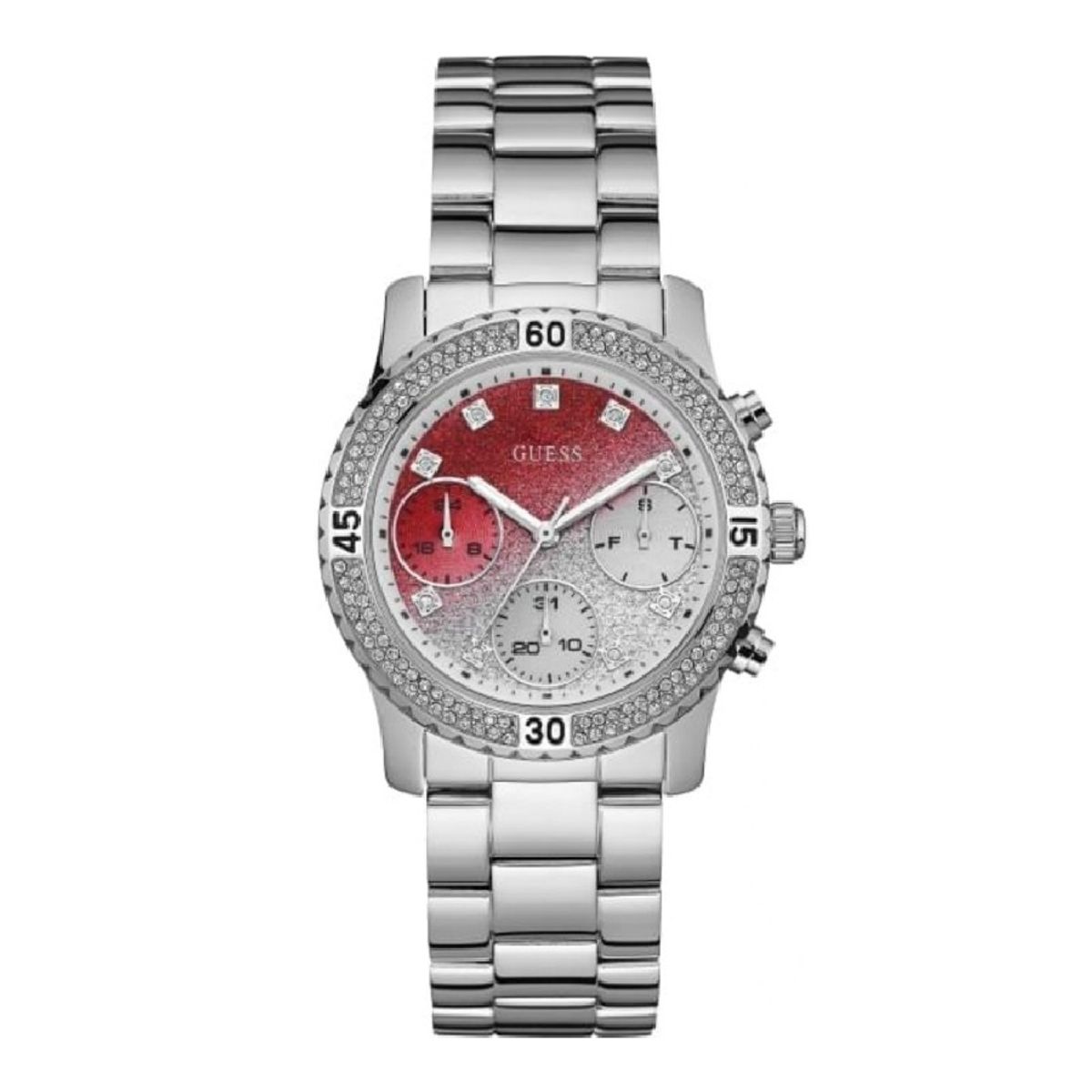 GUESS - Reloj Guess Confetti W0774L7 Plateado De Acero inoxidable Para Mujer.