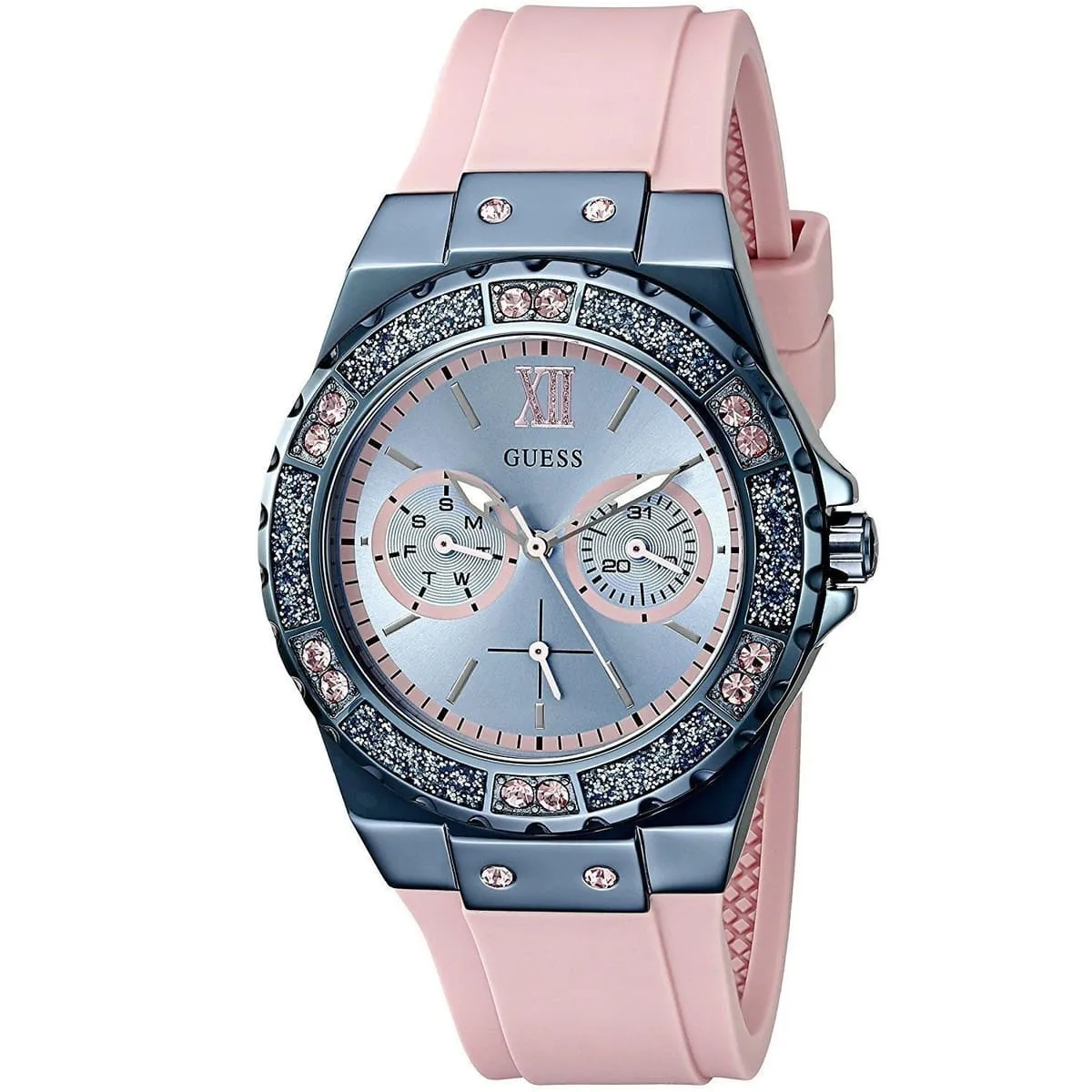 GUESS - Reloj Guess Classic W0775L5 Rosa De Silicona Para Mujer.