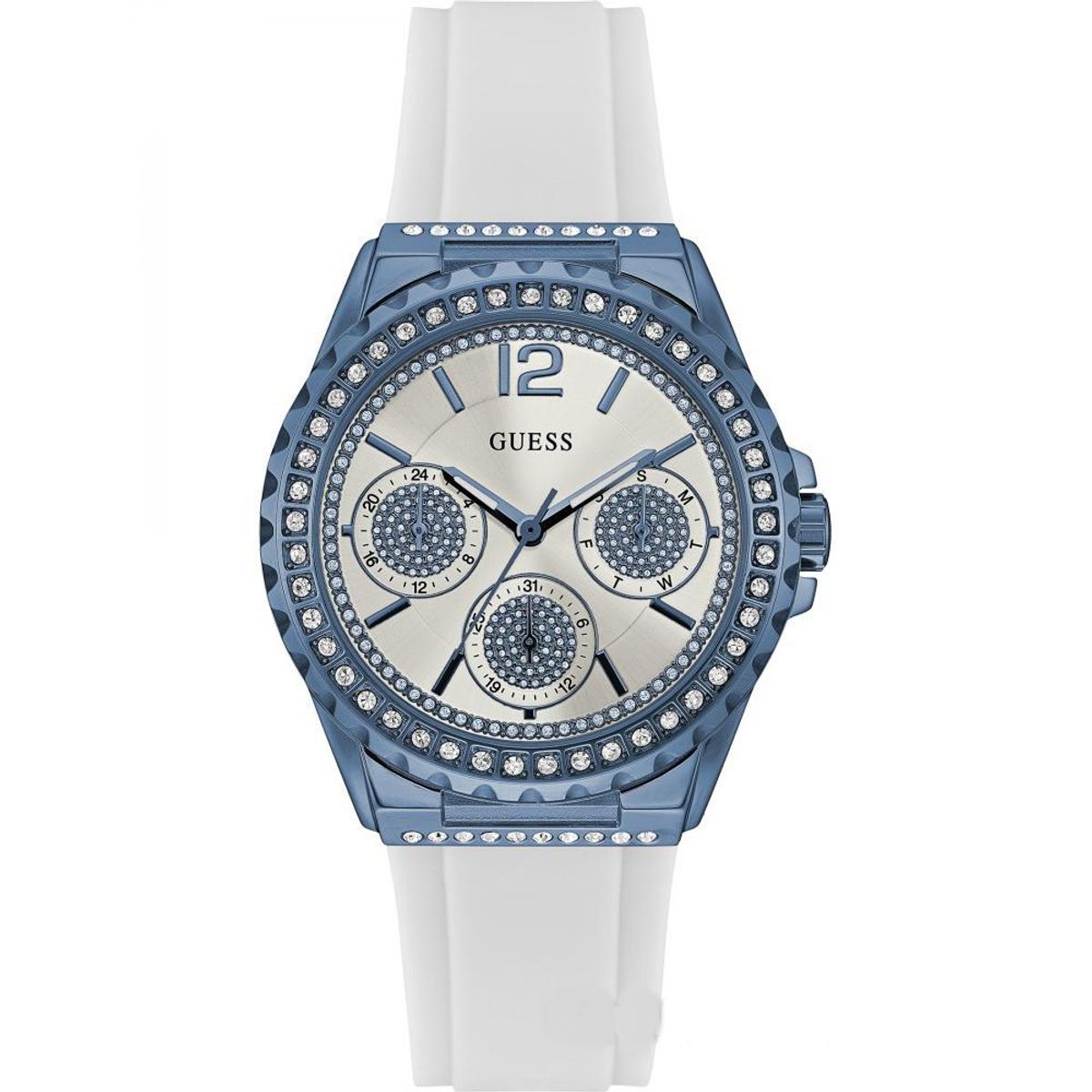 GUESS - Reloj Guess Classic W0846L7 Blanco De Silicona Para Mujer.