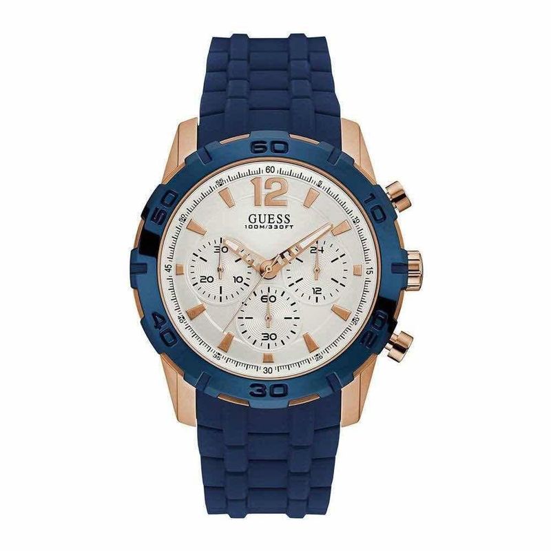 GUESS - Reloj Guess Caliber W0864G5 Azul De Silicona Para Hombre.