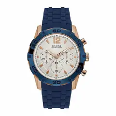 GUESS - Reloj Caliber W0864G5 Azul De Silicona Para Hombre