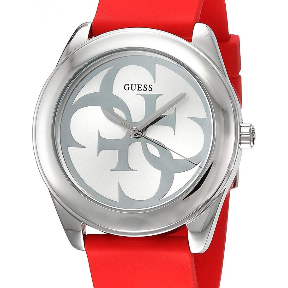 GUESS - Reloj Guess Twist W0911L9 Rojo De Silicona Para Mujer.