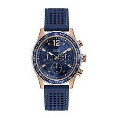 GUESS - Reloj Fleet W0971G3 Azul De Silicona Para Hombre.