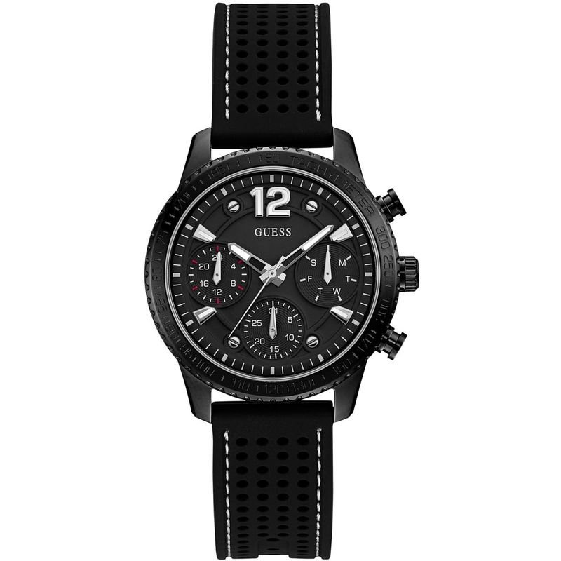 GUESS - Reloj Guess Marina W1025L3 Negro De Silicona Para Mujer
