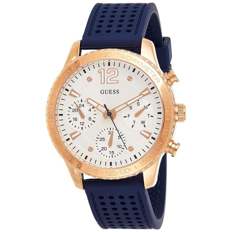 GUESS - Reloj Guess Marina W1025L4 Azul De Silicona Para Mujer