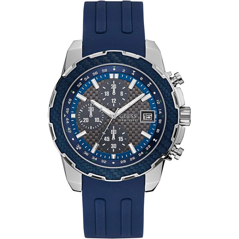 GUESS - Reloj Guess Classic W1047G2 Azul De Silicona Para Hombre.