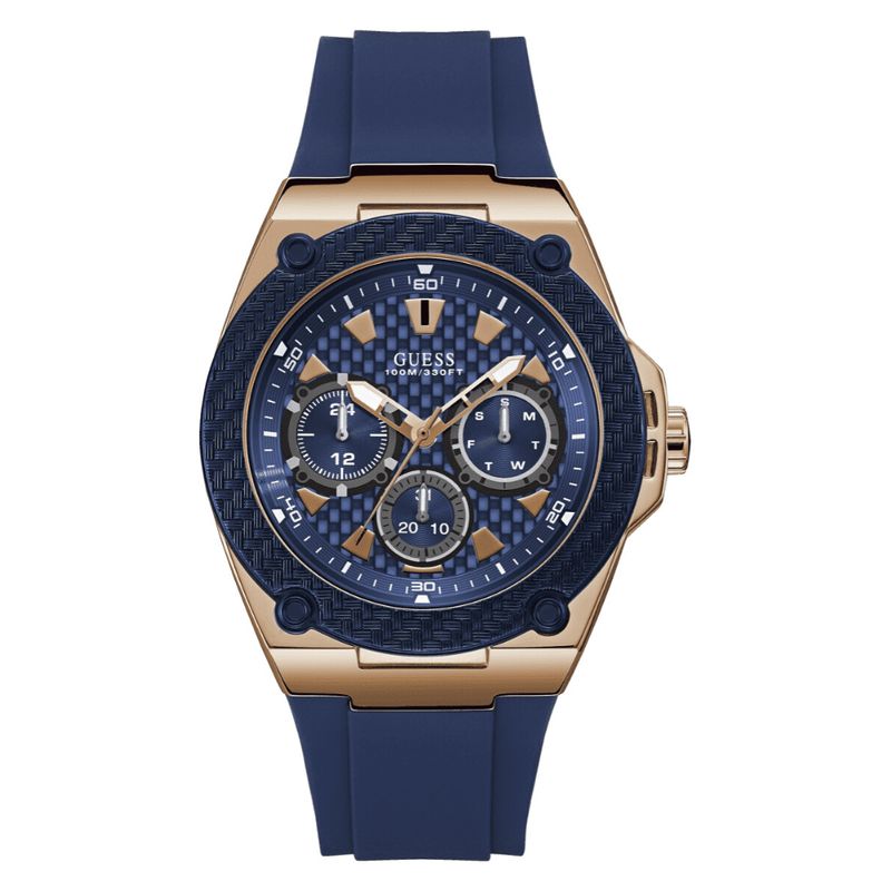 GUESS - Reloj Guess Legacy W1049G2 Azul De Silicona Para Hombre